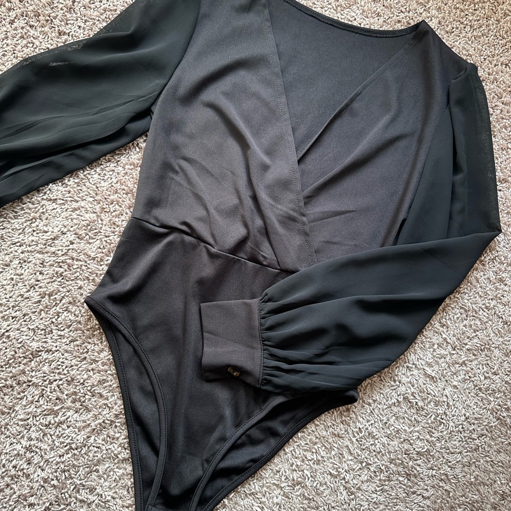 Black Long Sleeve Bodysuit